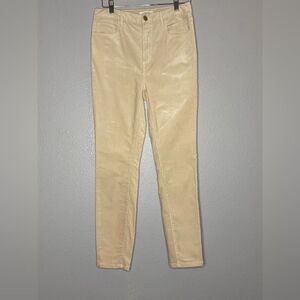 Made and Loved Loft Cream Chord Pants Size 6